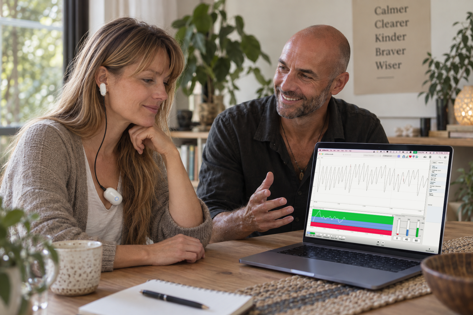 Alan Strydom coaching with HeartMath emWave Pro